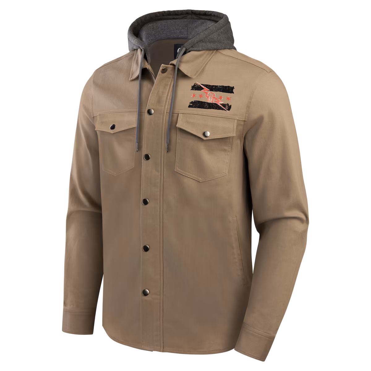 Men's Darius Rucker Collection by Fanatics Tan CM Punk Full-Snap Hooded Jacket 4 Men's Darius Rucker Collection by Fanatics Tan CM Punk Full-Snap Hooded Jacket