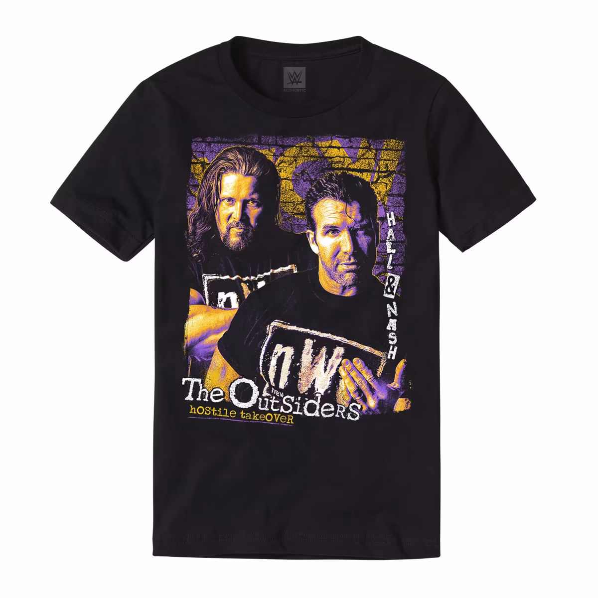 Men's Black The Outsiders Retro Hostile Takeover T-Shirt 8 Men's Black The Outsiders Retro Hostile Takeover T-Shirt