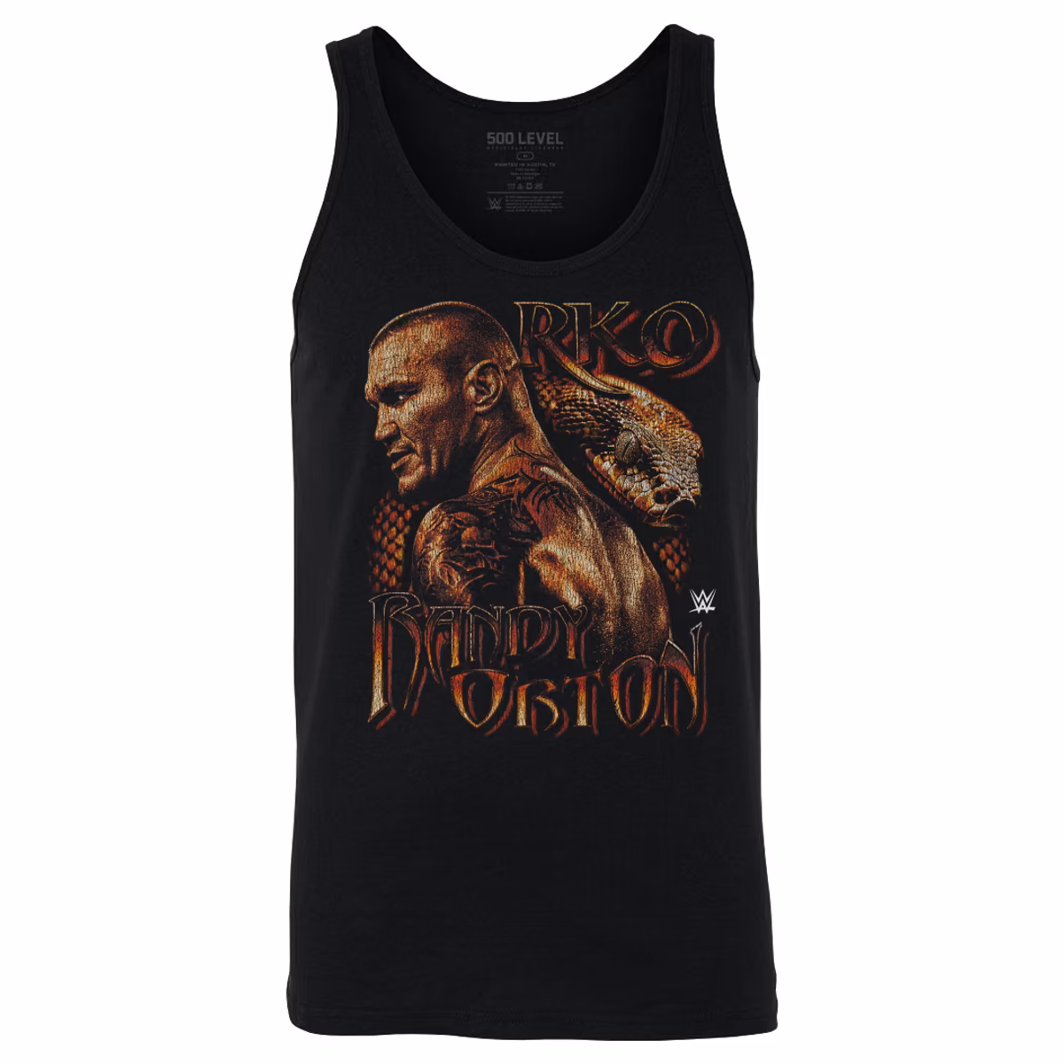 Men's 500 Level Black Randy Orton Grunge Tank Top 3 Men's 500 Level Black Randy Orton Grunge Tank Top