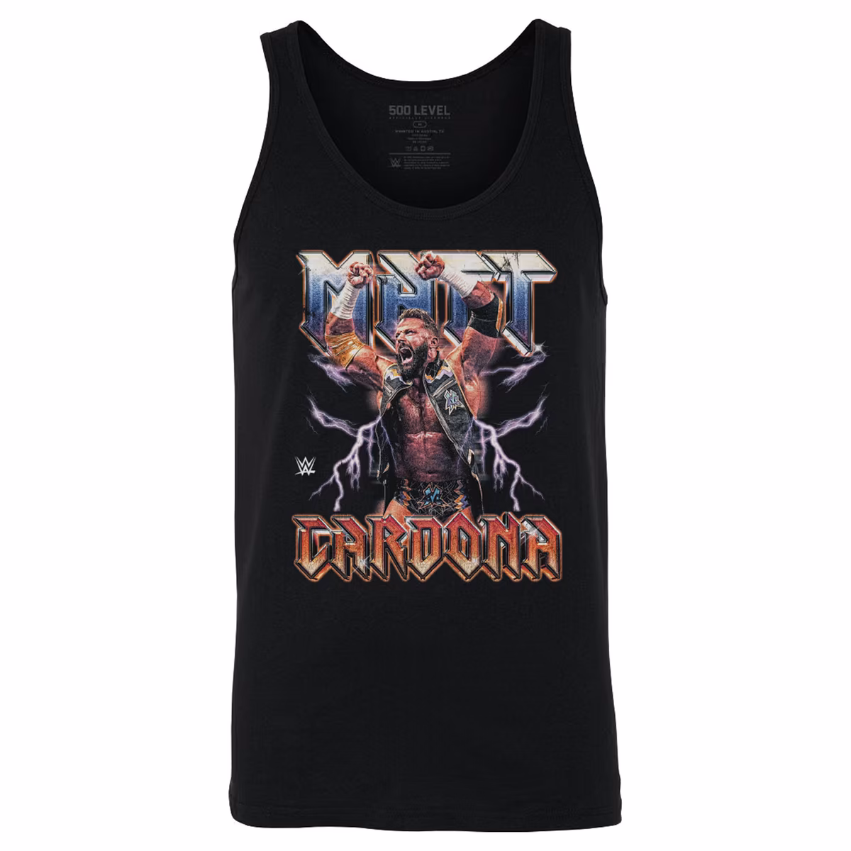 Men's 500 Level Black Matt Cardona Tank Top