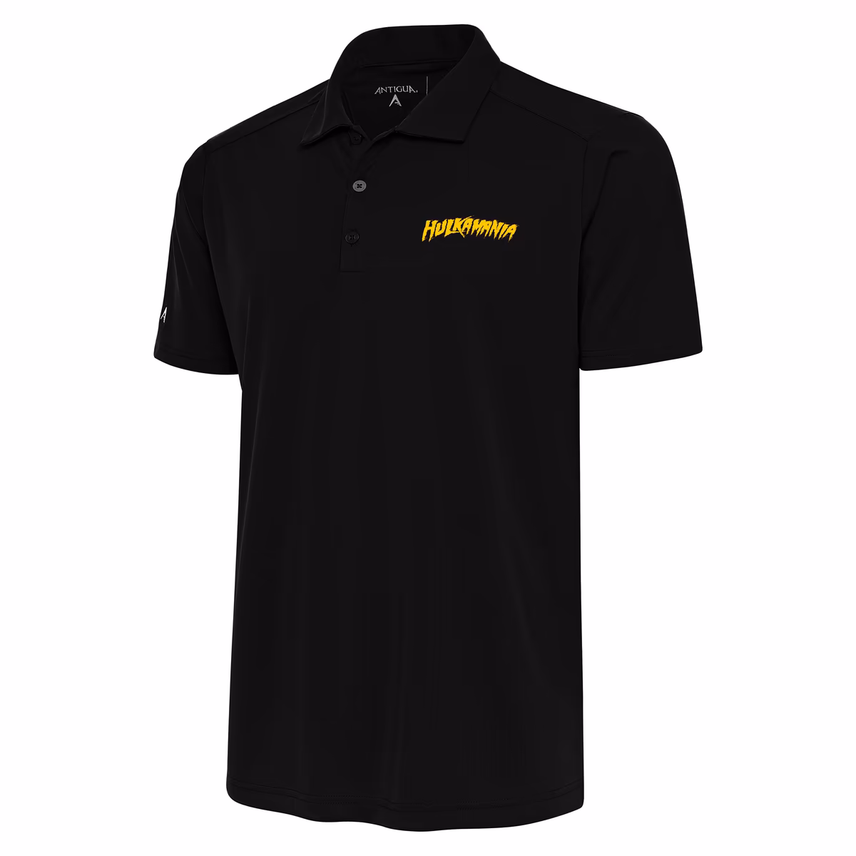 Men's Antigua Black Hulk Hogan Tribute Polo 1 Men's Antigua Black Hulk Hogan Tribute Polo
