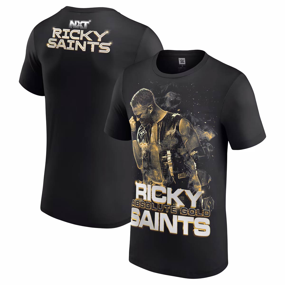 Men's Black Ricky Saints Photo T-Shirt 5 Men's Black Ricky Saints Photo T-Shirt