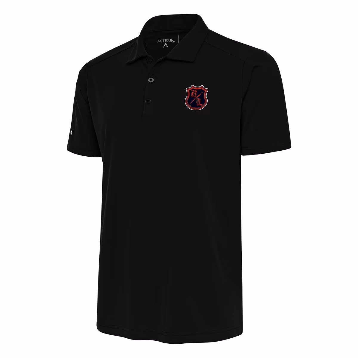 Men's Antigua Black The Bloodline Tribute Polo