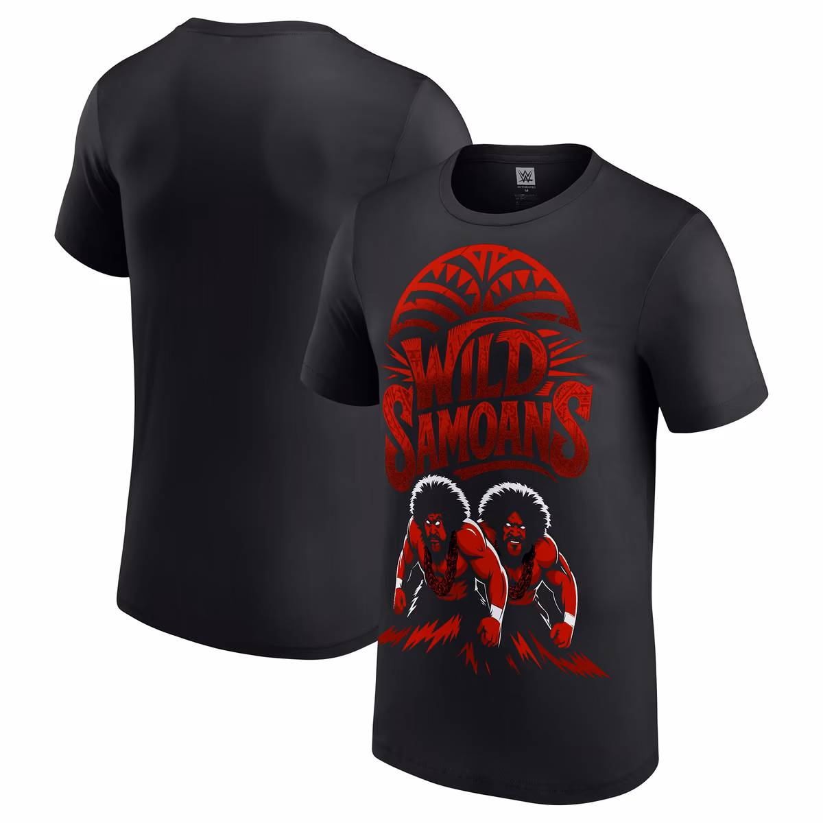 Men's Black The Wild Samoans Illustrated T-Shirt 12 Men's Black The Wild Samoans Illustrated T-Shirt