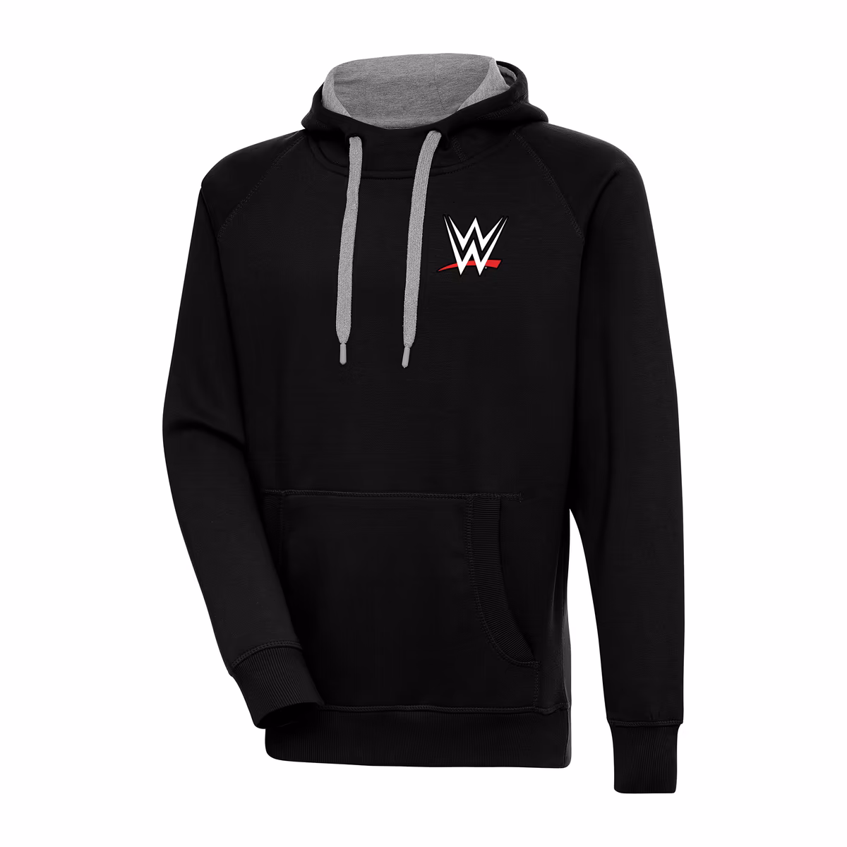 Men's Antigua Black WWE Victory Pullover Hoodie 1 Men's Antigua Black WWE Victory Pullover Hoodie