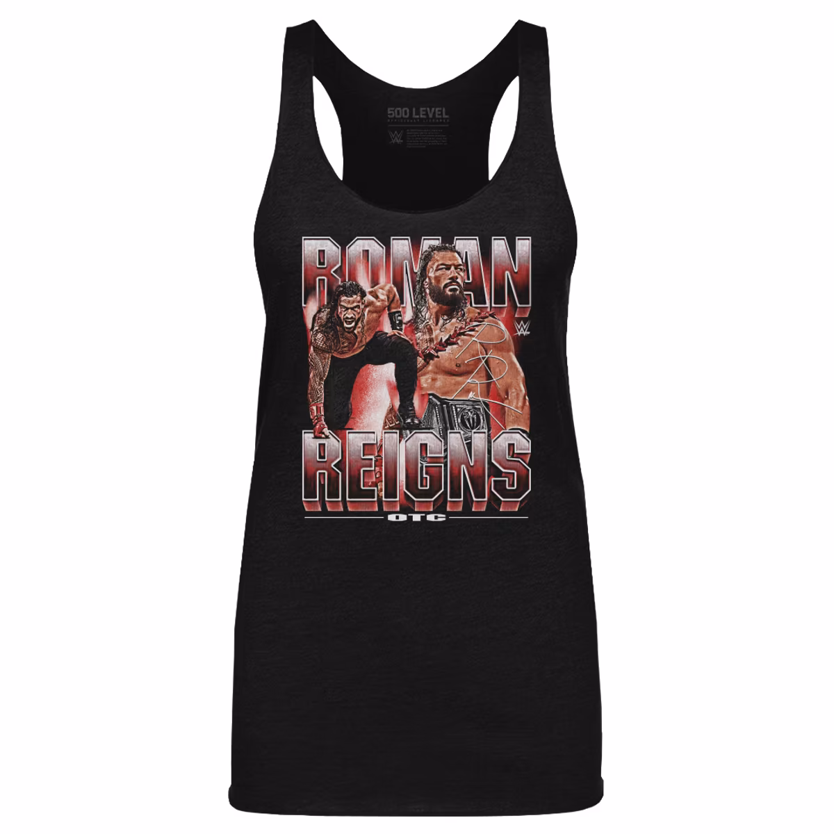 Women's 500 Level Heather Black Roman Reigns Vintage Tri-Blend Tank Top 10 Women's 500 Level Heather Black Roman Reigns Vintage Tri-Blend Tank Top