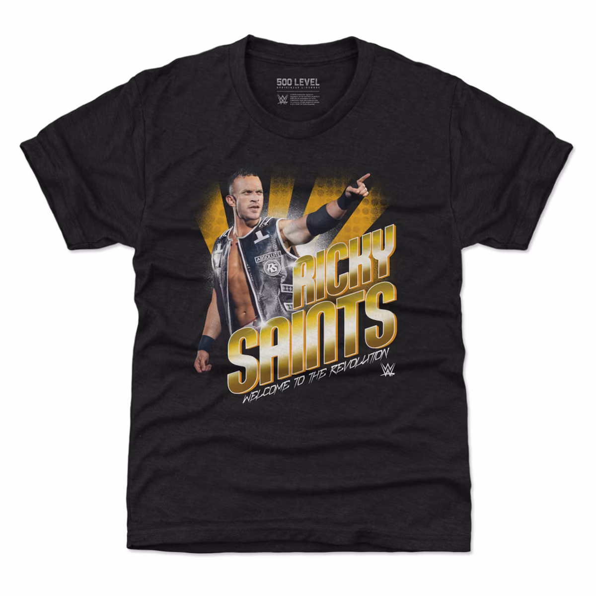 Youth 500 Level Heather Black Ricky Saints Flash T-Shirt 2 Youth 500 Level Heather Black Ricky Saints Flash T-Shirt