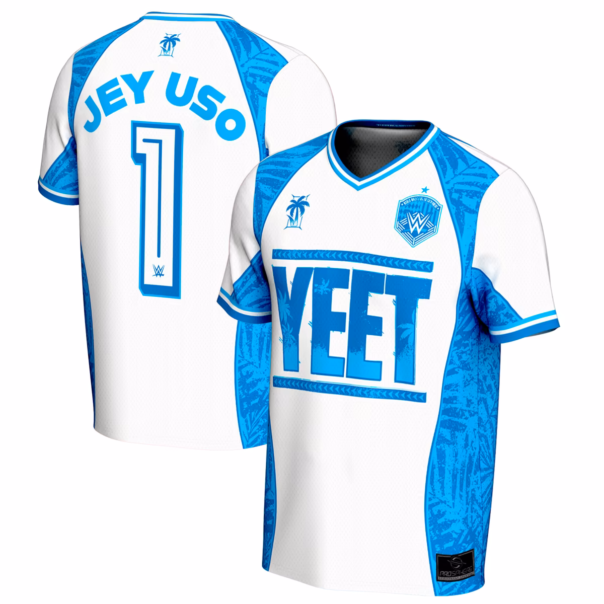 Men's ProSphere Blue/White Jey Uso Soccer Jersey 21 Men's ProSphere Blue/White Jey Uso Soccer Jersey