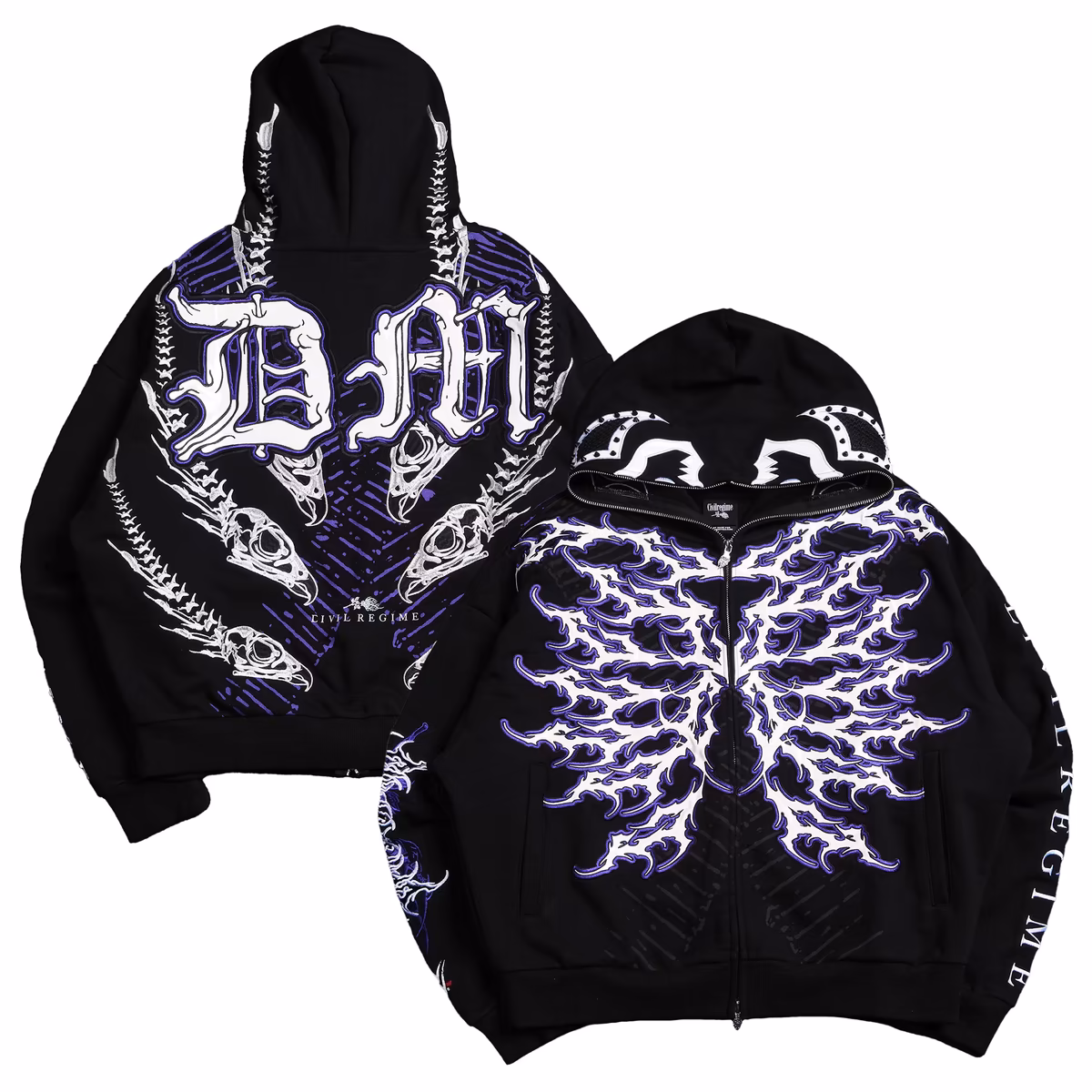 Men's Civil Regime Black Dominik Mysterio Dirty Dom Wanted Full-Zip Hoodie 17 Men's Civil Regime Black Dominik Mysterio Dirty Dom Wanted Full-Zip Hoodie