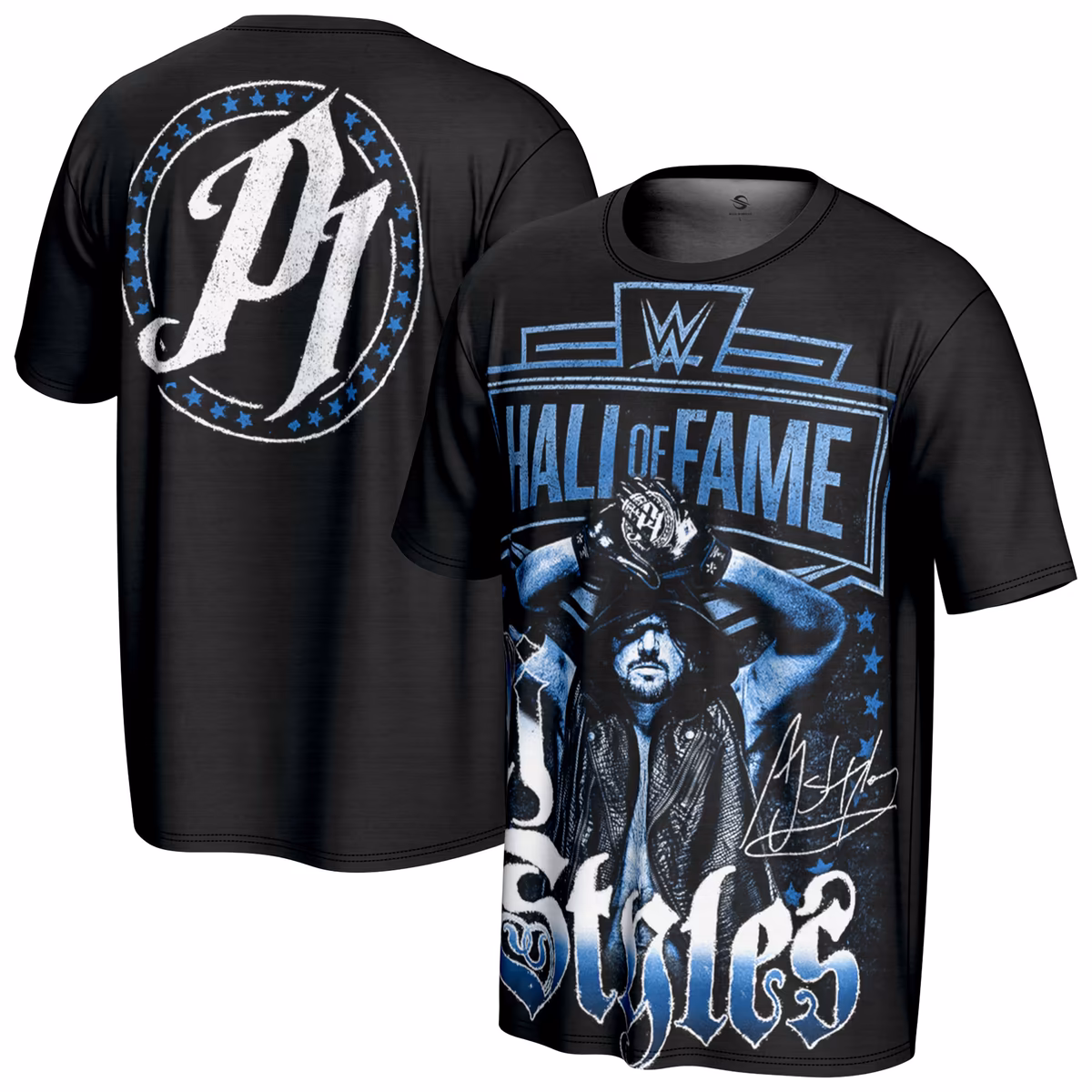 Youth ProSphere Black AJ Styles WWE Hall of Fame T-Shirt