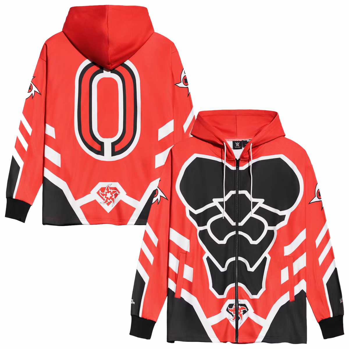 Men's Chalk Line Red/Black Penta Entrance Full-Zip Hoodie