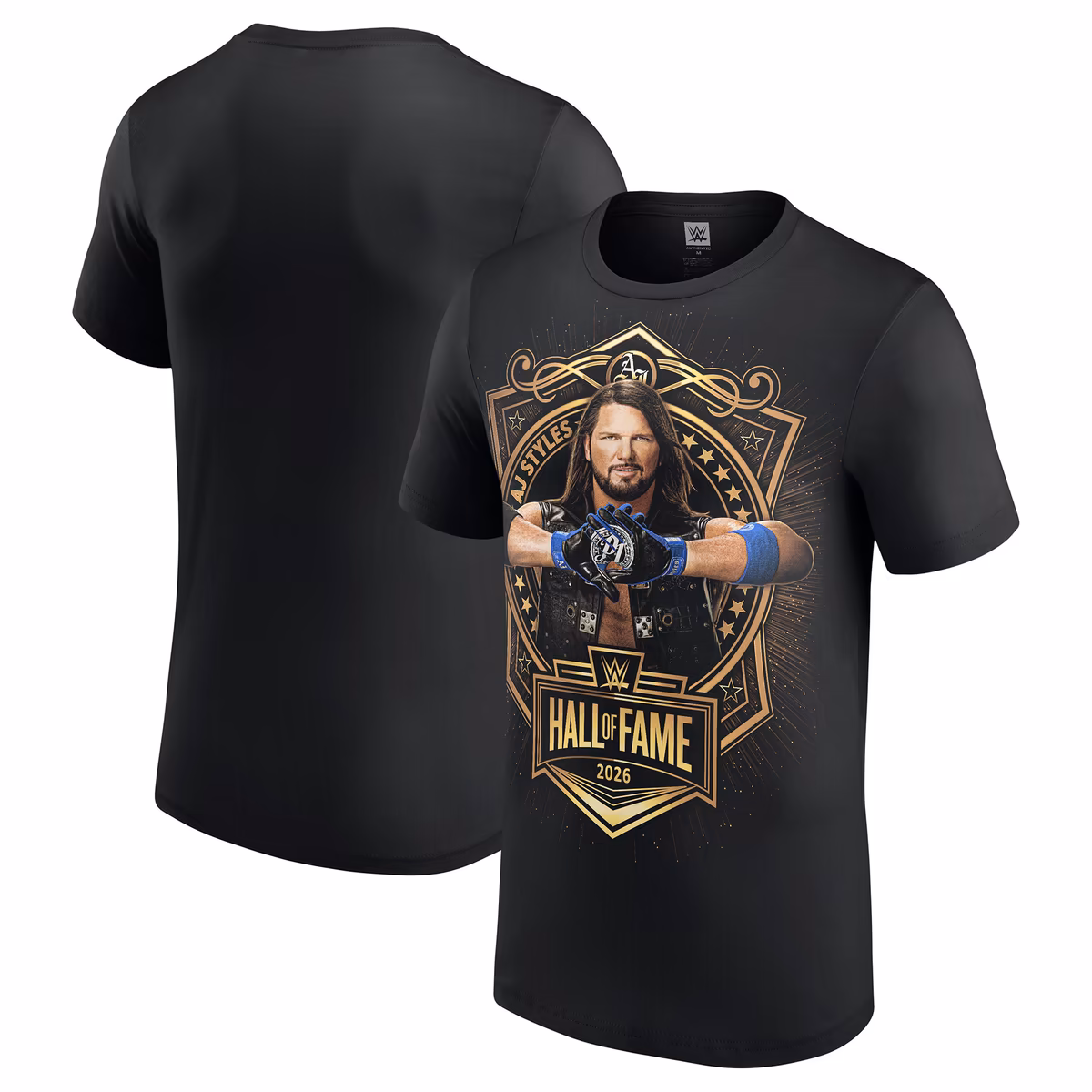 Men's Black AJ Styles WWE Hall of Fame 2026 Inductee T-Shirt
