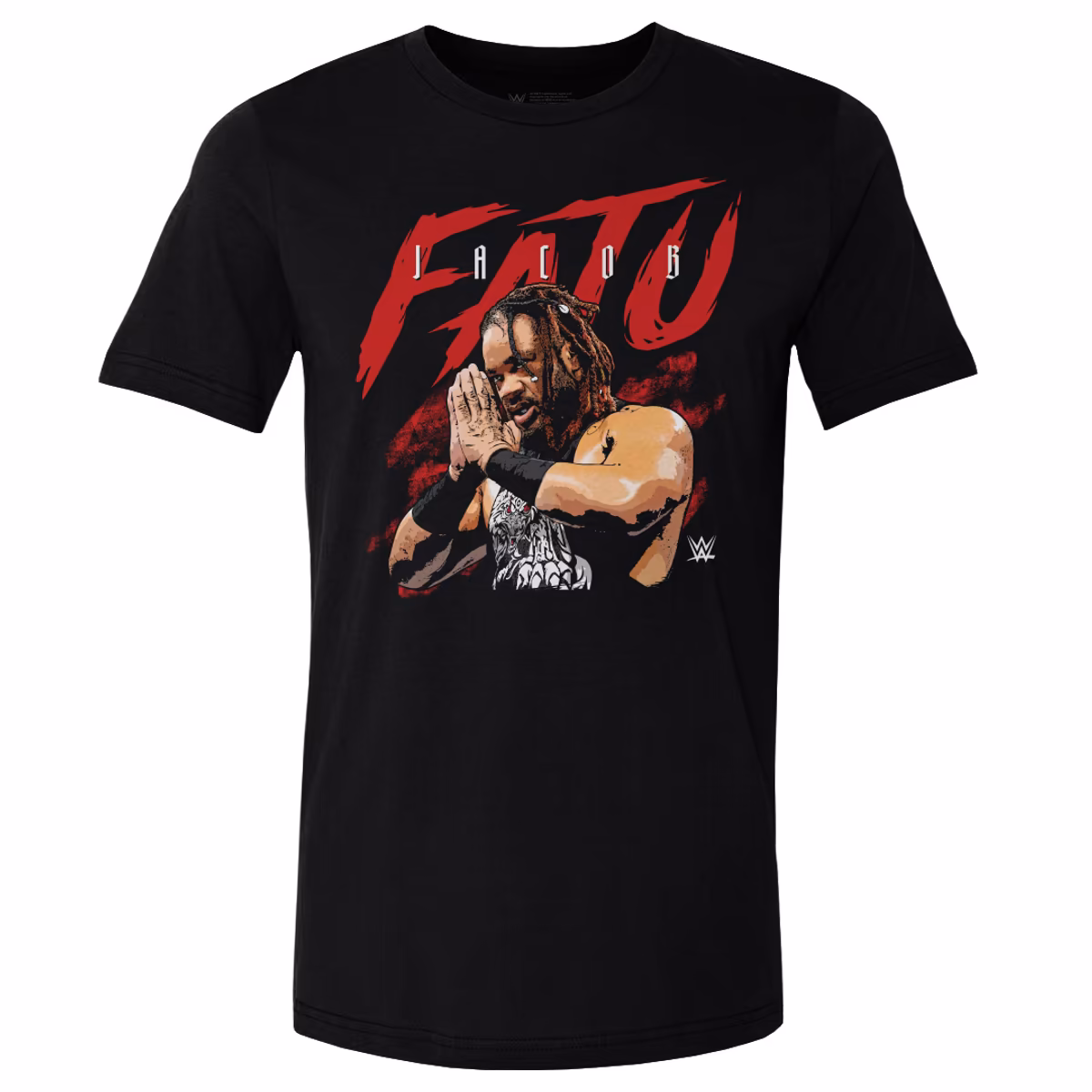Men's 500 Level Black Jacob Fatu Name Grunge T-Shirt 1 Men's 500 Level Black Jacob Fatu Name Grunge T-Shirt