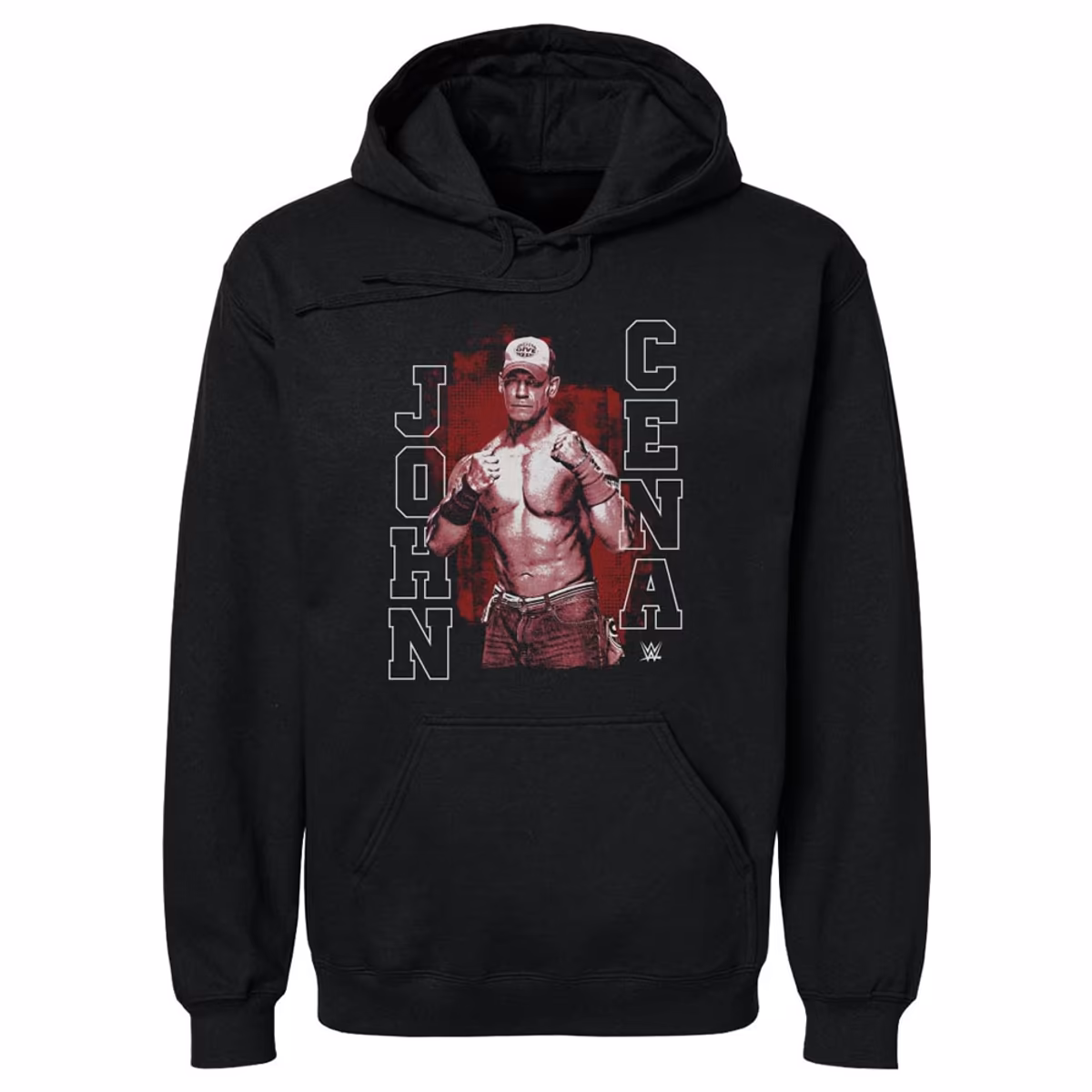 Men's 500 Level Black John Cena Monochrome Pullover Hoodie