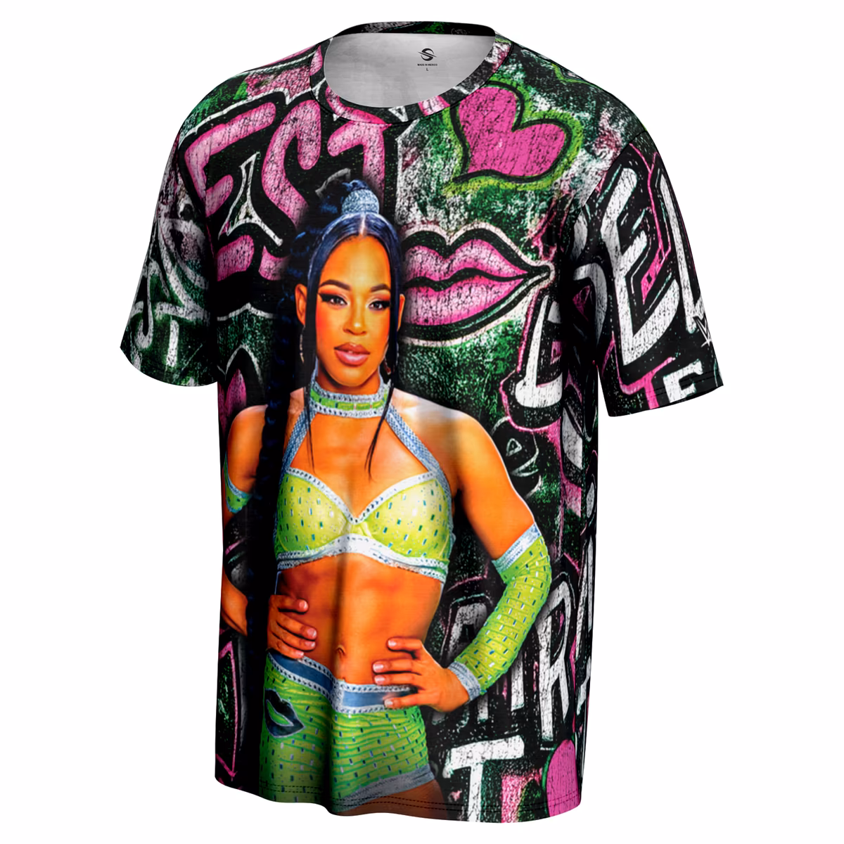 Men's ProSphere Black Bianca Belair Graffiti T-Shirt 3 Men's ProSphere Black Bianca Belair Graffiti T-Shirt