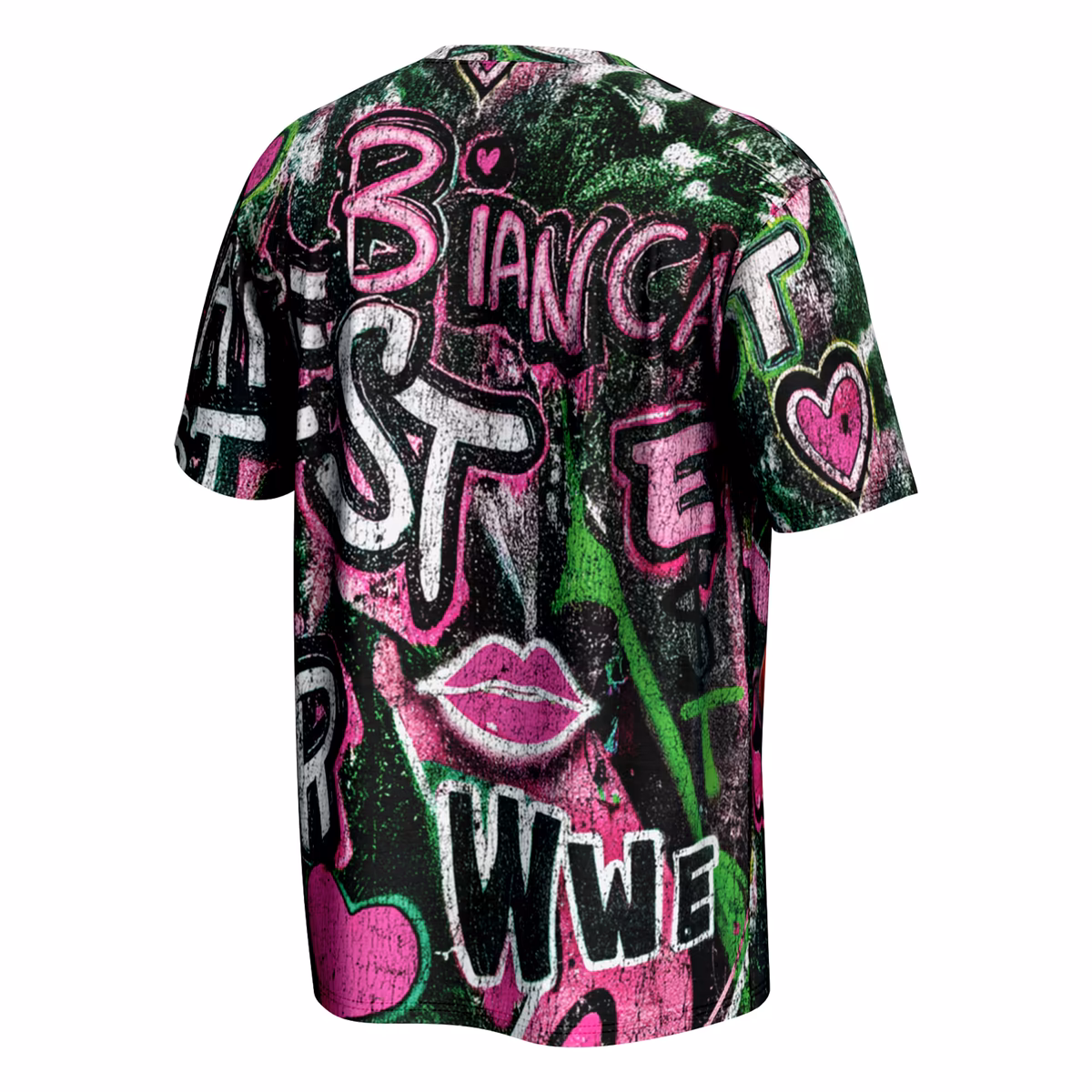 Men's ProSphere Black Bianca Belair Graffiti T-Shirt 4 Men's ProSphere Black Bianca Belair Graffiti T-Shirt