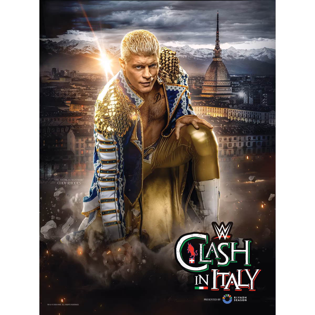 WWE 2026 Clash In Italy 18" x 24" Event Poster Art Photograph