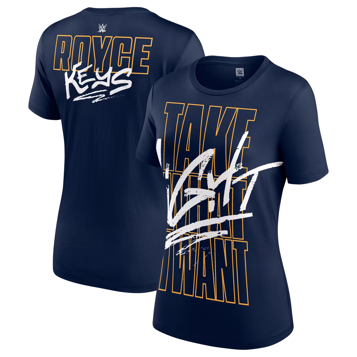 Women's Navy Royce Keys Take What I Want T-Shirt