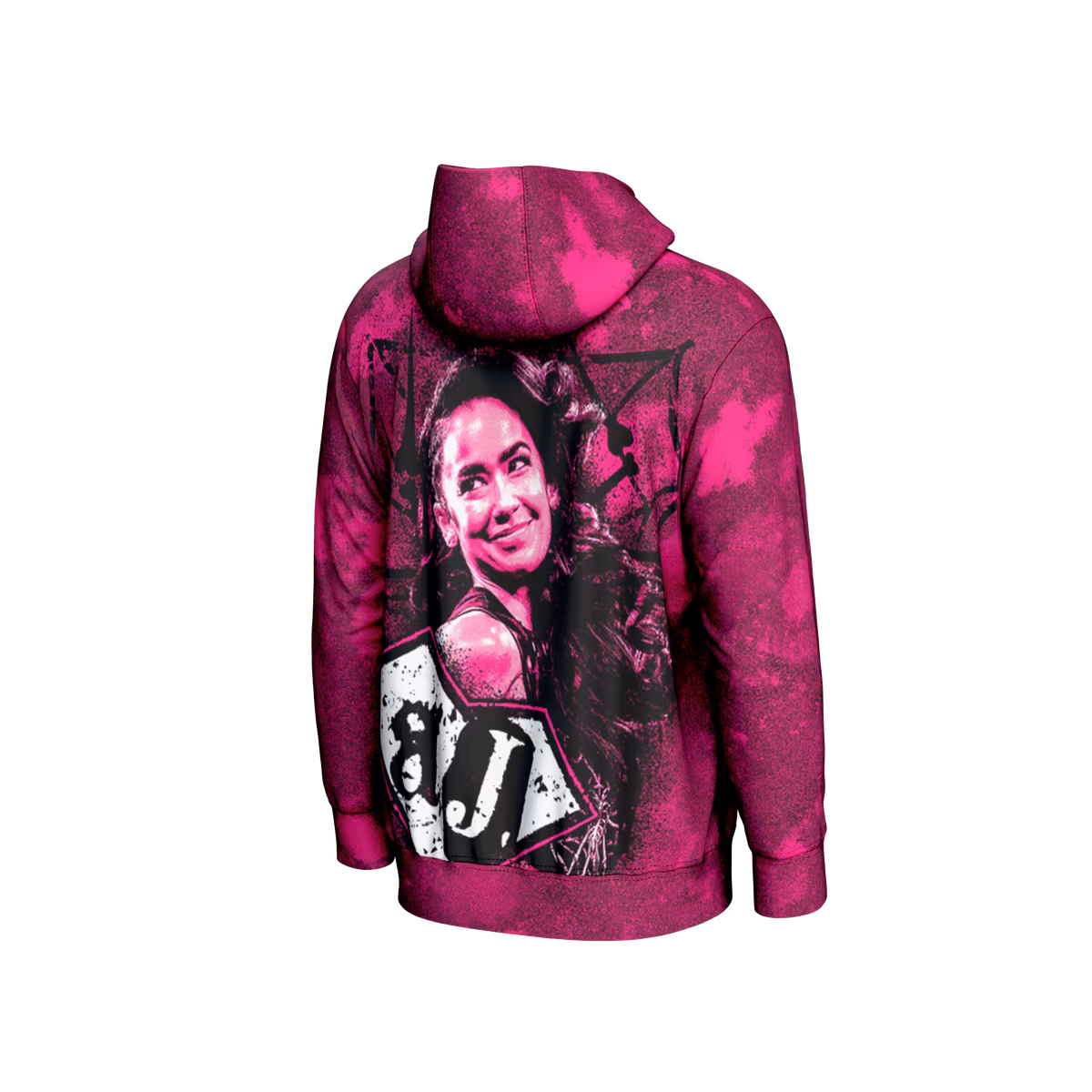 Men's ProSphere Pink AJ Lee Superstar Hoodie 4 Men's ProSphere Pink AJ Lee Superstar Hoodie