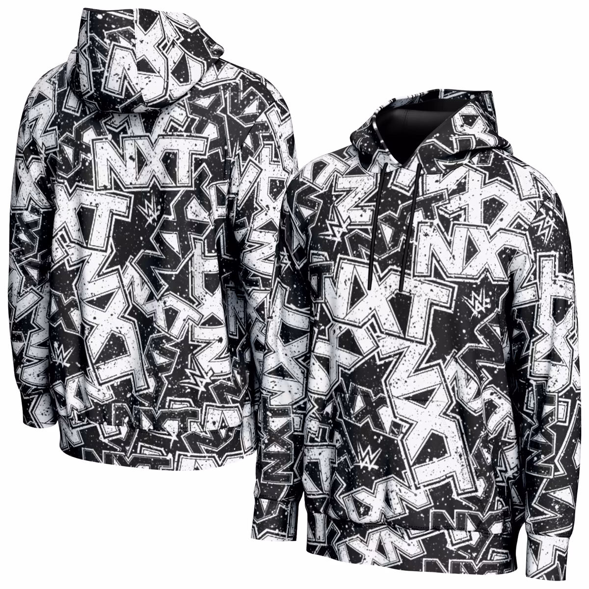 Men's ProSphere Black NXT Logo Allover Print Hoodie 3 Men's ProSphere Black NXT Logo Allover Print Hoodie