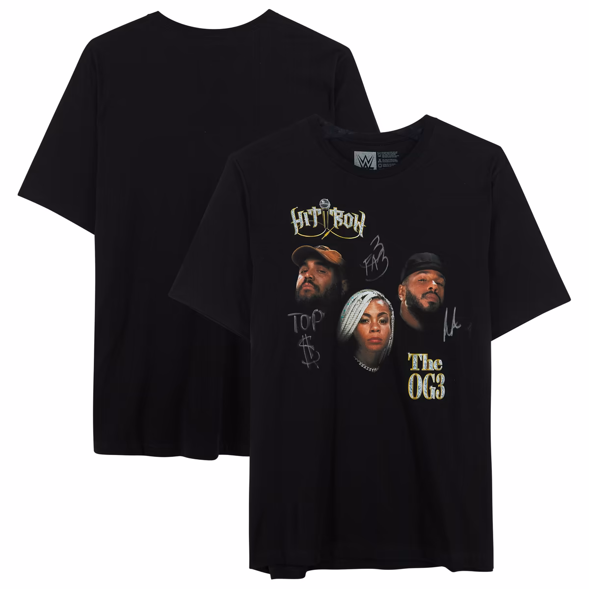 Hit Row WWE Autographed Faces T-Shirt