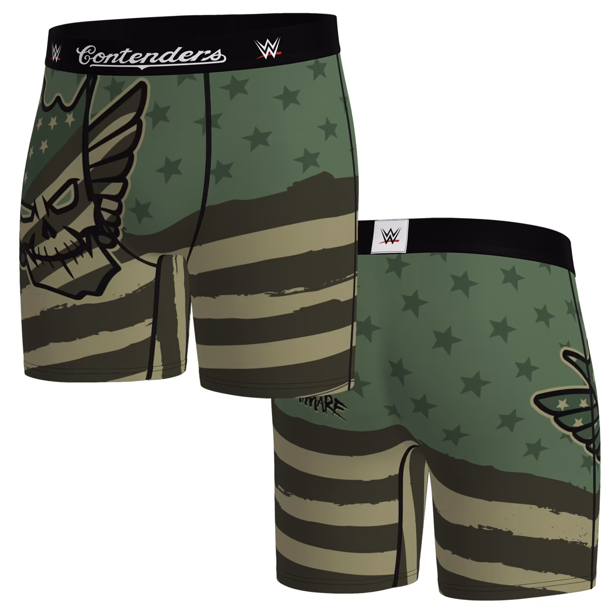 Men's Contenders Clothing Green Cody Rhodes Camo Boxer Briefs 3 Men's Contenders Clothing Green Cody Rhodes Camo Boxer Briefs