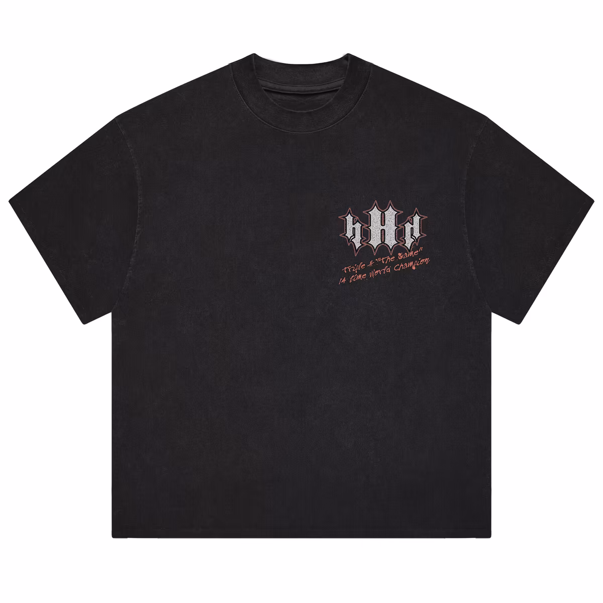 Men's Black Triple H Game Boxy T-Shirt 3 Men's Black Triple H Game Boxy T-Shirt