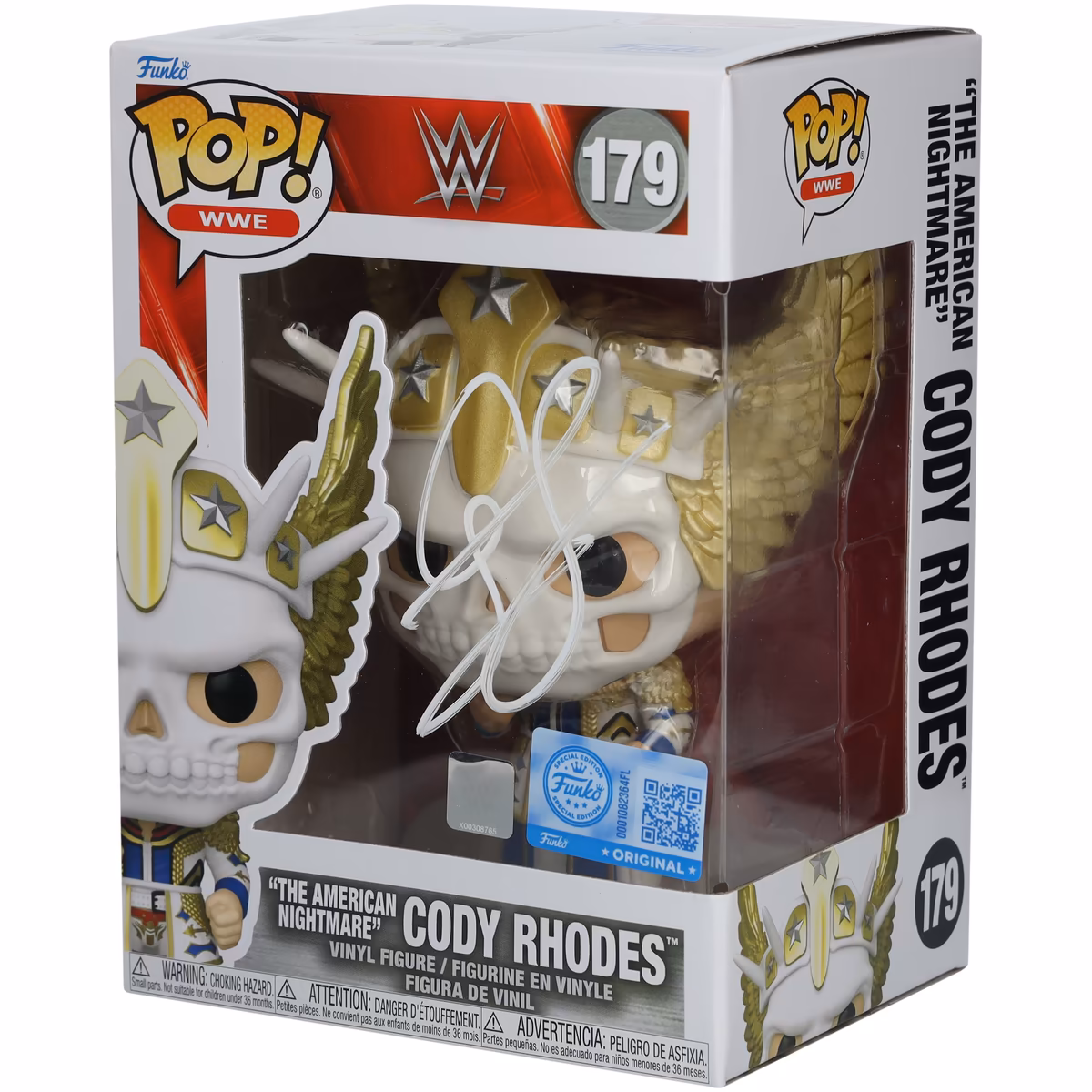 Cody Rhodes WWE Autographed WrestleMania 40 #179 Funko Pop! Figurine 2 Cody Rhodes WWE Autographed WrestleMania 40 #179 Funko Pop! Figurine