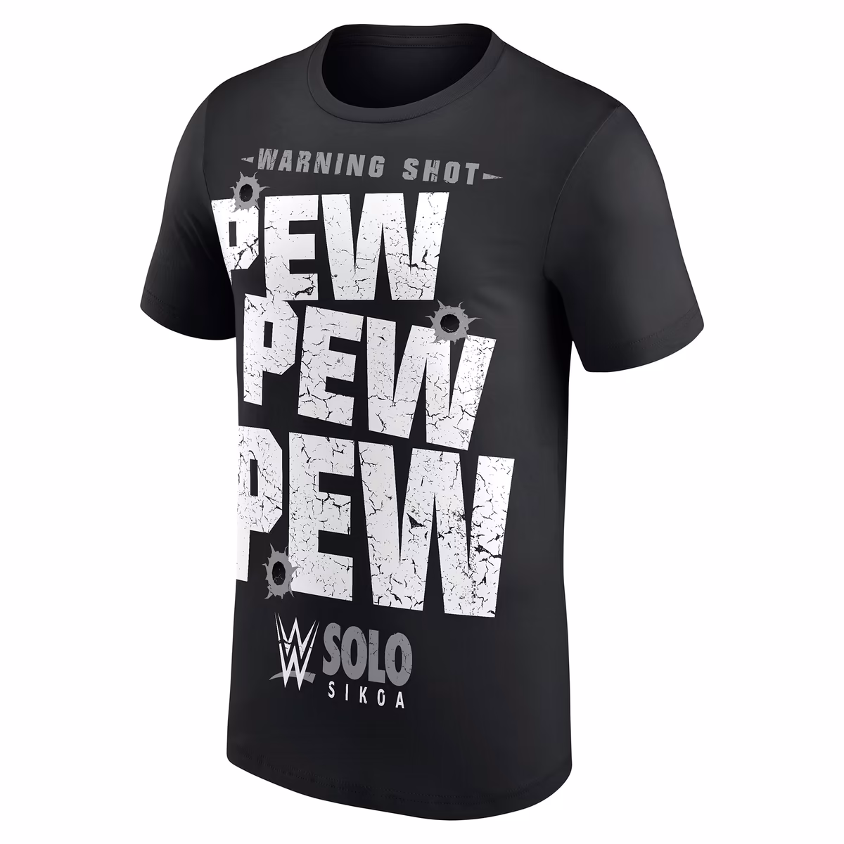 Men's Black Solo Sikoa WWE Pew Pew Pew T-Shirt 3 Men's Black Solo Sikoa WWE Pew Pew Pew T-Shirt