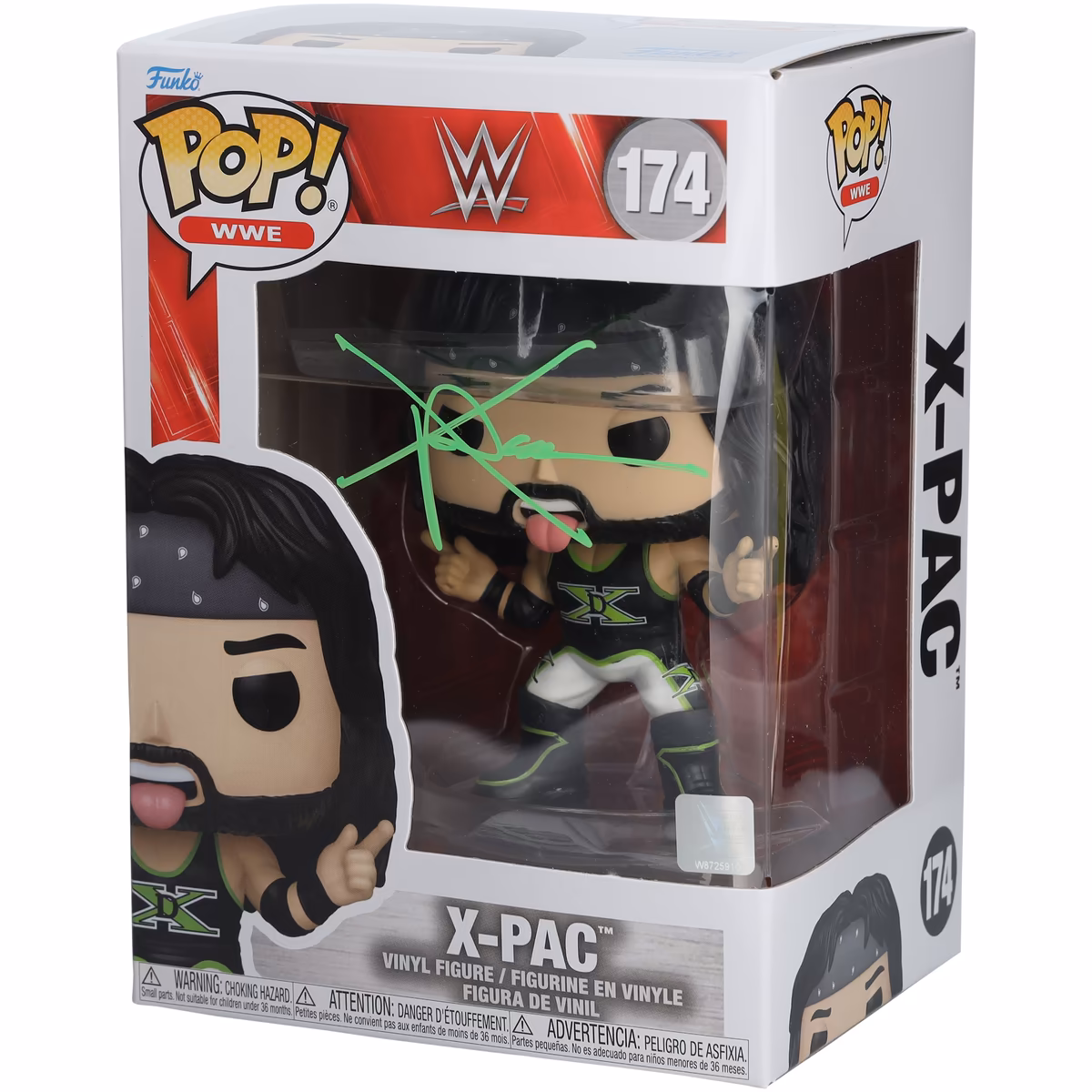 X-Pac WWE Autographed #174 D-Generation X Funko Pop! Figurine