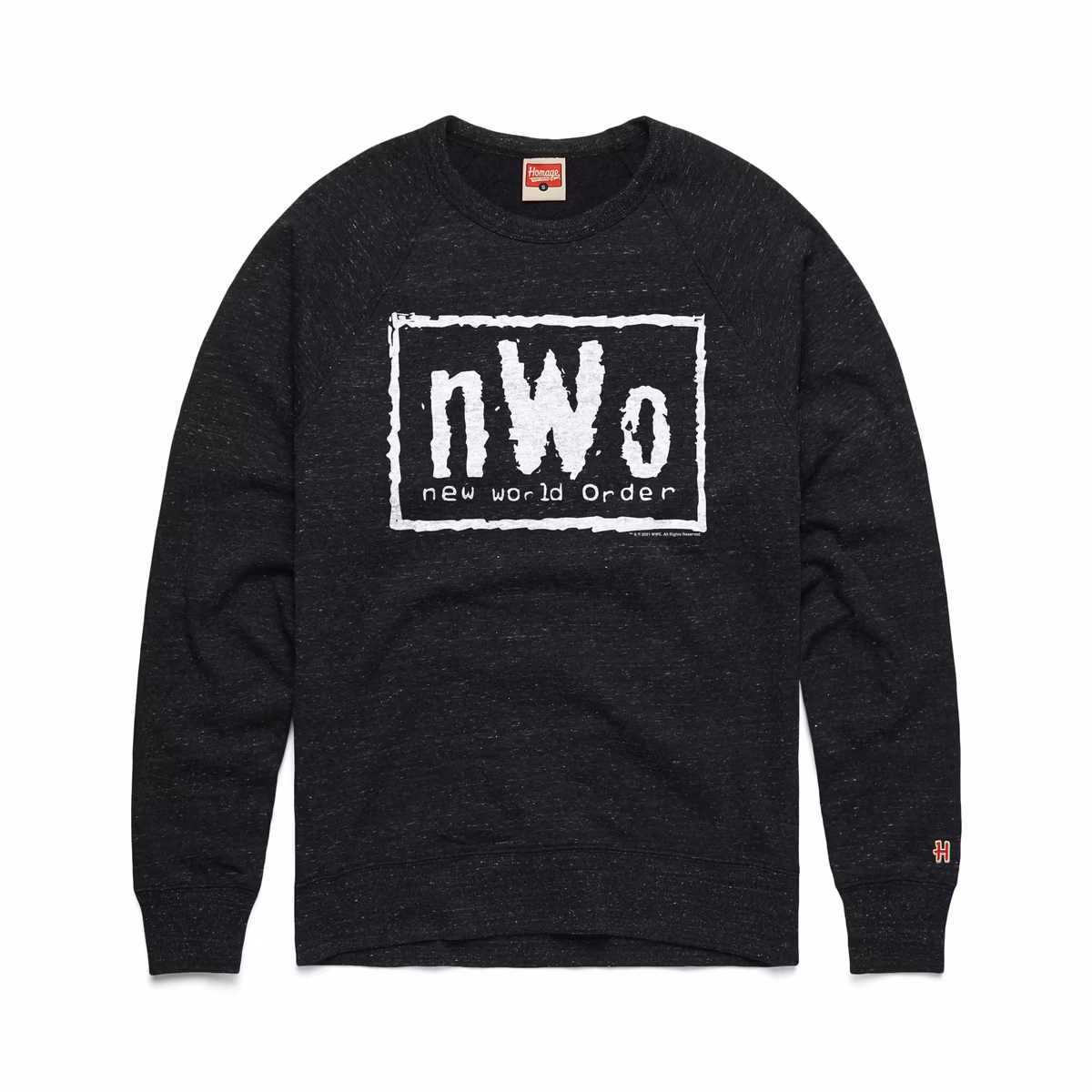 Men's Homage Charcoal nWo Sweatshirt 1 Men's Homage Charcoal nWo Sweatshirt