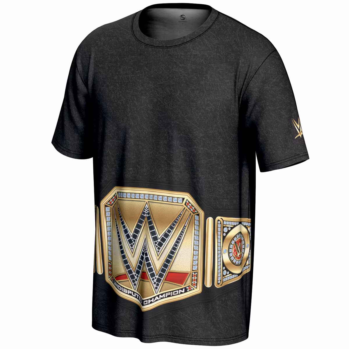 Men's ProSphere Black WWE Undisputed Championship Title Belt T-Shirt 3 Men's ProSphere Black WWE Undisputed Championship Title Belt T-Shirt
