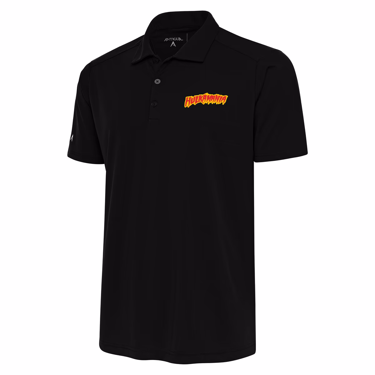 Men's Antigua Black Hulk Hogan Tribute Polo 3 Men's Antigua Black Hulk Hogan Tribute Polo