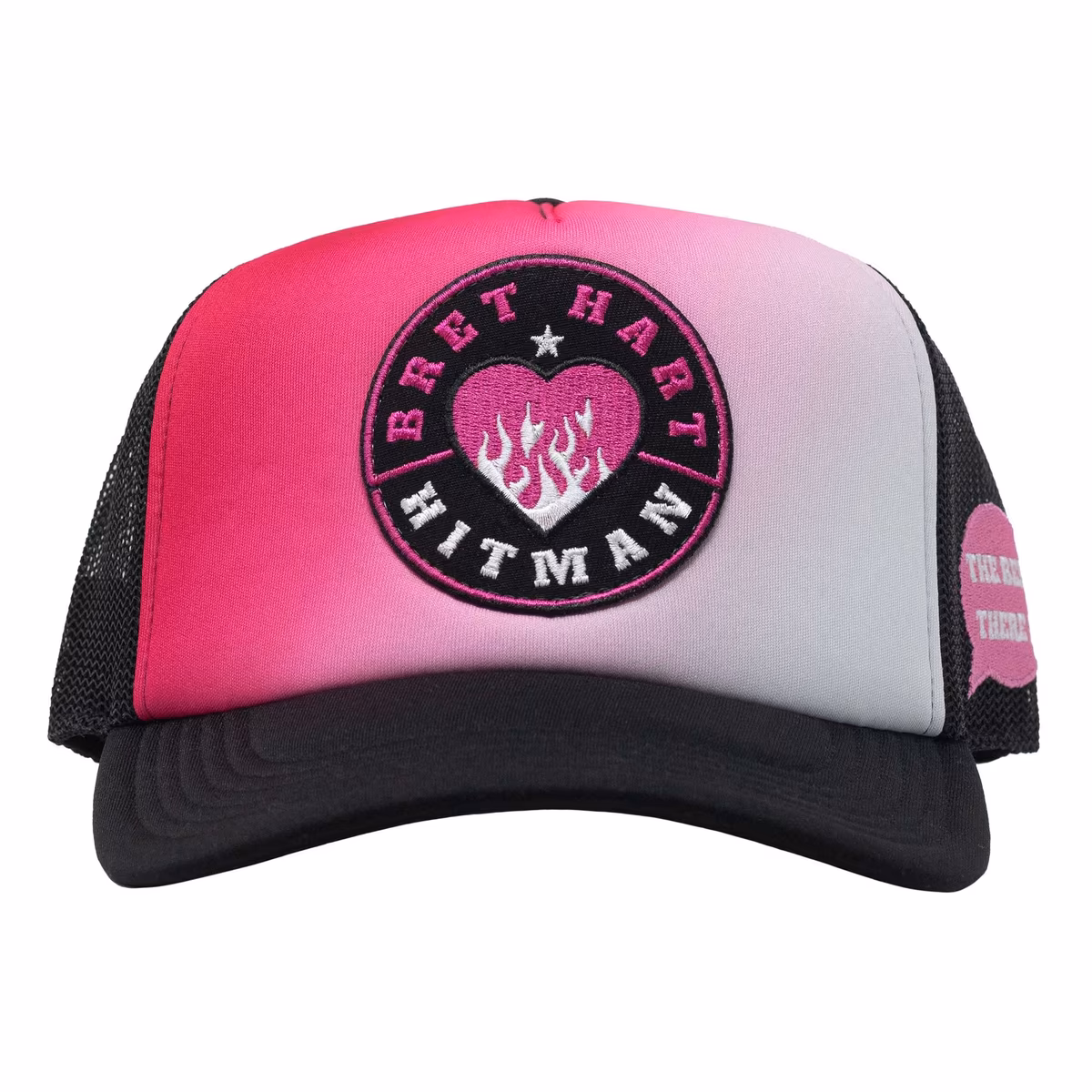 Men's Black Bret Hart Gradient Trucker Adjustable Hat 1 Men's Black Bret Hart Gradient Trucker Adjustable Hat