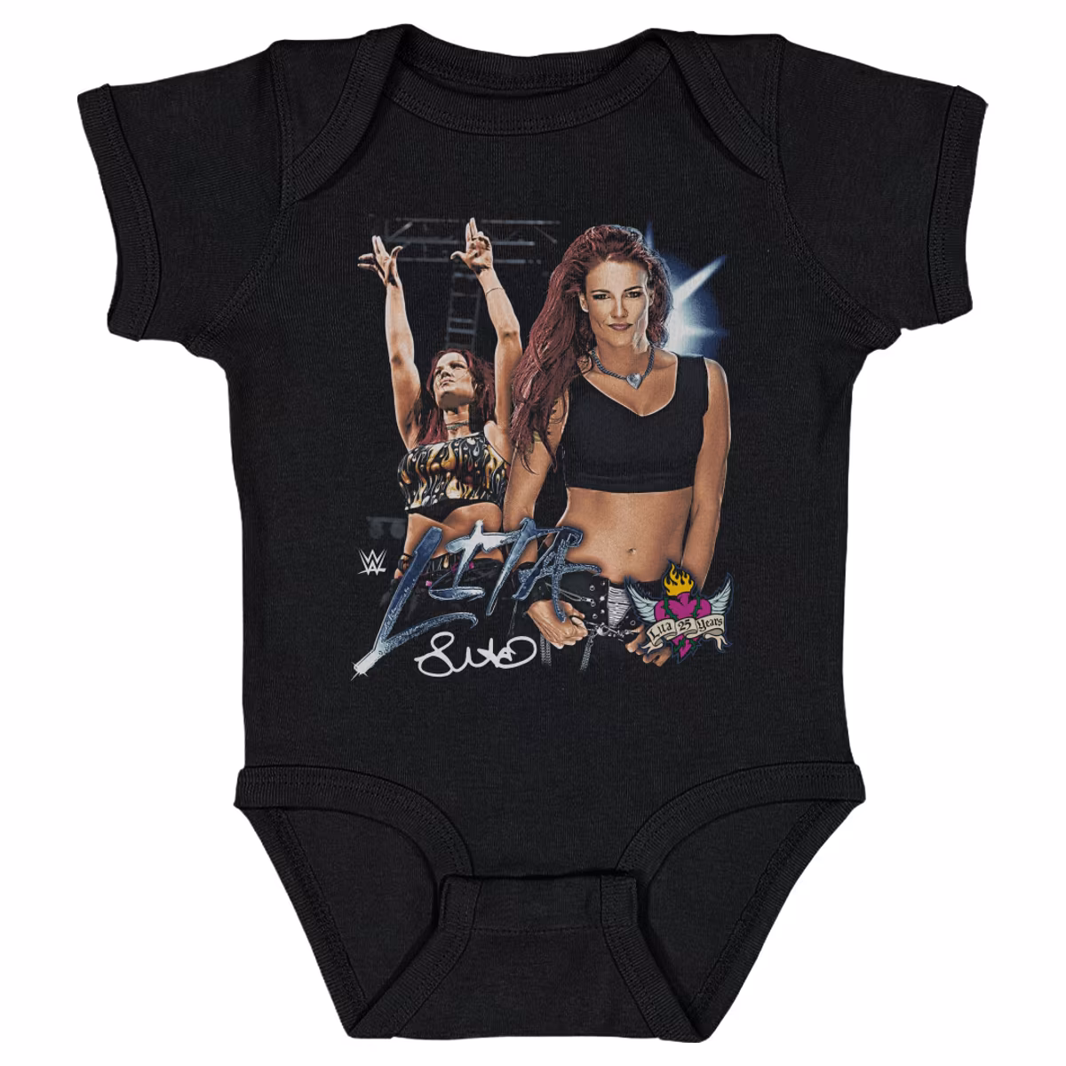Infant 500 Level Black Lita 25th Anniversary Vintage Bodysuit