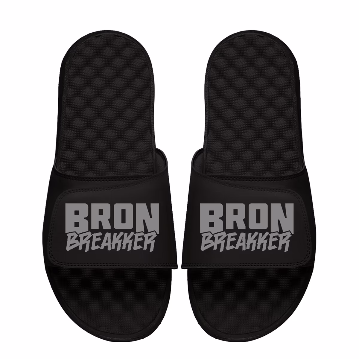 Unisex ISlide Bron Breakker Black WWE Wordmark Slide Sandals 9 Unisex ISlide Bron Breakker Black WWE Wordmark Slide Sandals