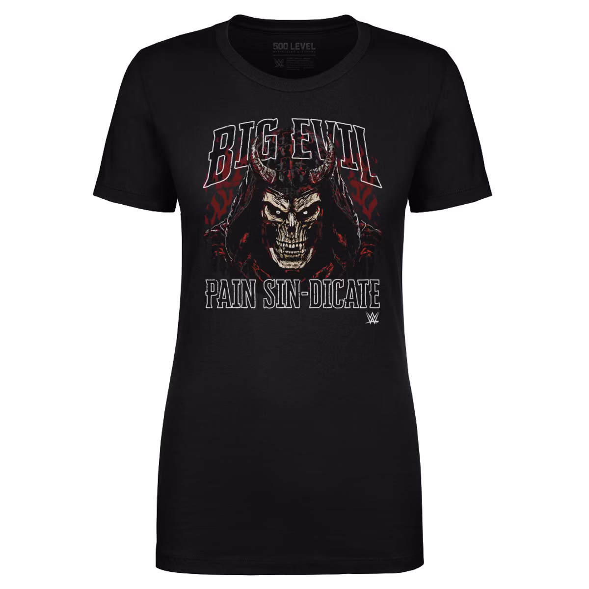 Women's 500 Level Black The Undertaker Big Evil Pain Sin-Dicate T-Shirt 5 Women's 500 Level Black The Undertaker Big Evil Pain Sin-Dicate T-Shirt