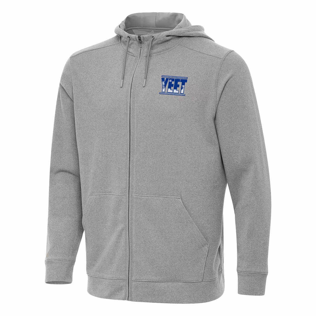 Men's Antigua Heather Gray Jey Uso Effortless Full-Zip Hoodie 3 Men's Antigua Heather Gray Jey Uso Effortless Full-Zip Hoodie