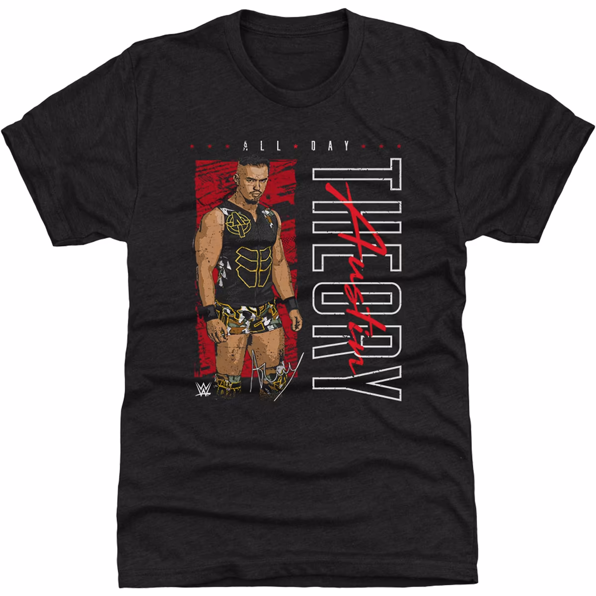 Men's 500 Level Heather Black Austin Theory All Day Vertical Tri-Blend T-Shirt