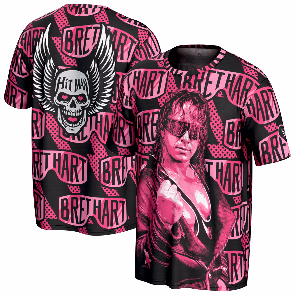 Men's ProSphere Black Bret Hart Superstar T-Shirt 10 Men's ProSphere Black Bret Hart Superstar T-Shirt