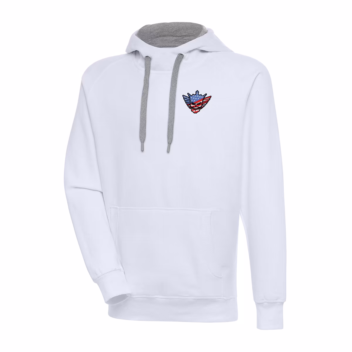 Men's Antigua White Cody Rhodes Victory Raglan Pullover Hoodie
