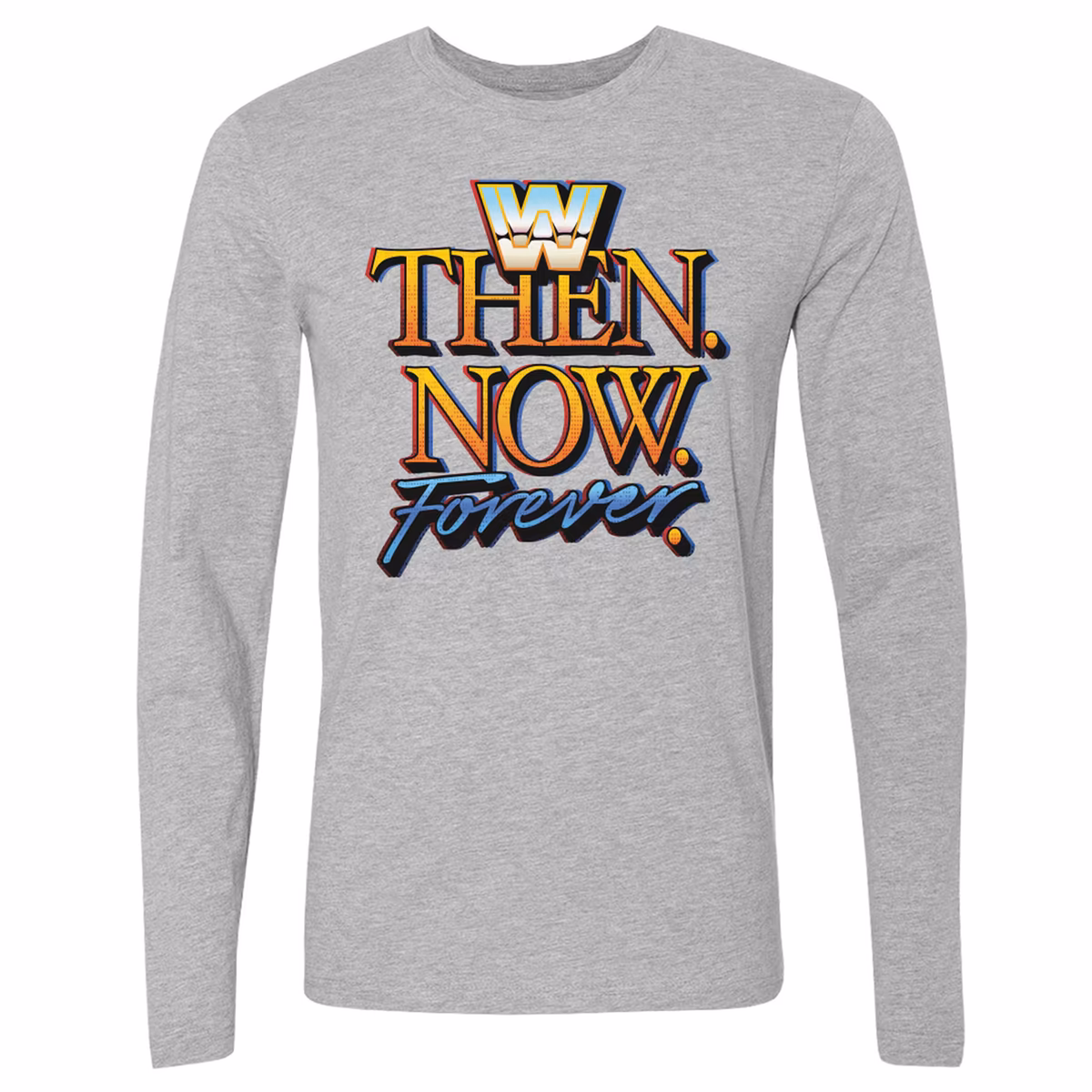 Men's 500 Level Gray WWE Long Sleeve T-Shirt 1 Men's 500 Level Gray WWE Long Sleeve T-Shirt