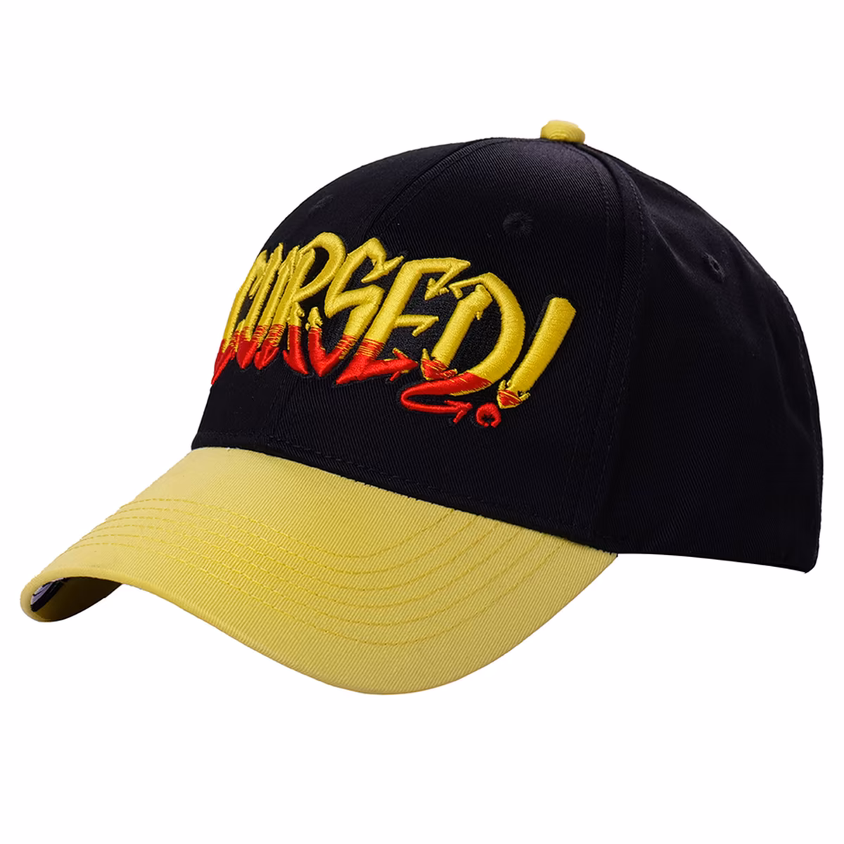 Men's Black/Yellow Danhausen Cursed Adjustable Hat 8 Men's Black/Yellow Danhausen Cursed Adjustable Hat