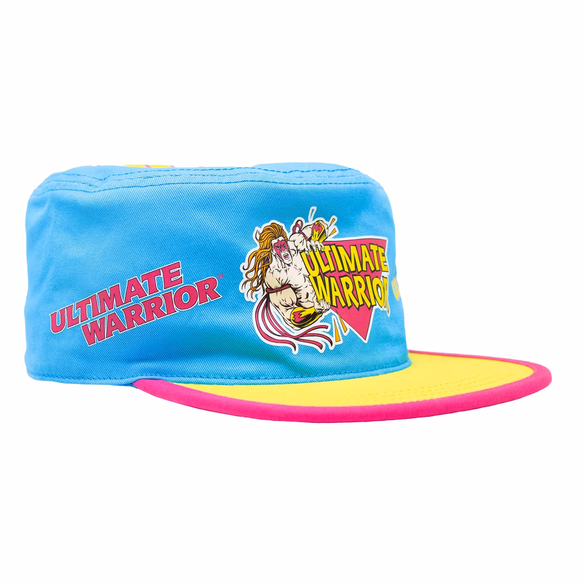 Men's Ripple Junction Blue/Yellow The Ultimate Warrior Vintage Painters Flex Hat 3 Men's Ripple Junction Blue/Yellow The Ultimate Warrior Vintage Painters Flex Hat
