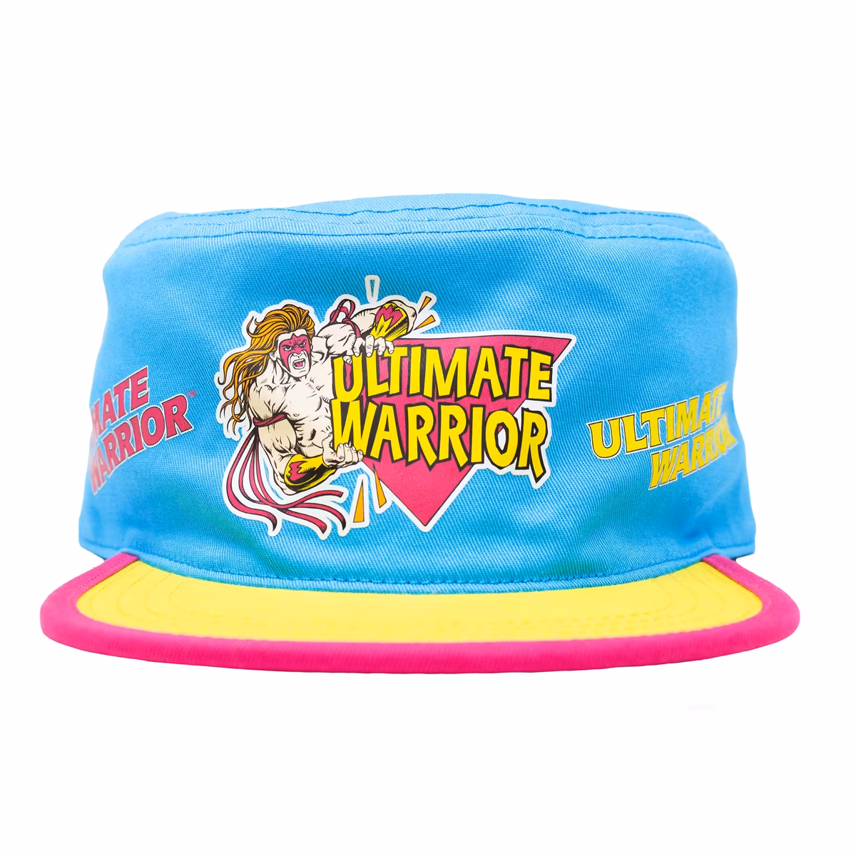 Men's Ripple Junction Blue/Yellow The Ultimate Warrior Vintage Painters Flex Hat 4 Men's Ripple Junction Blue/Yellow The Ultimate Warrior Vintage Painters Flex Hat