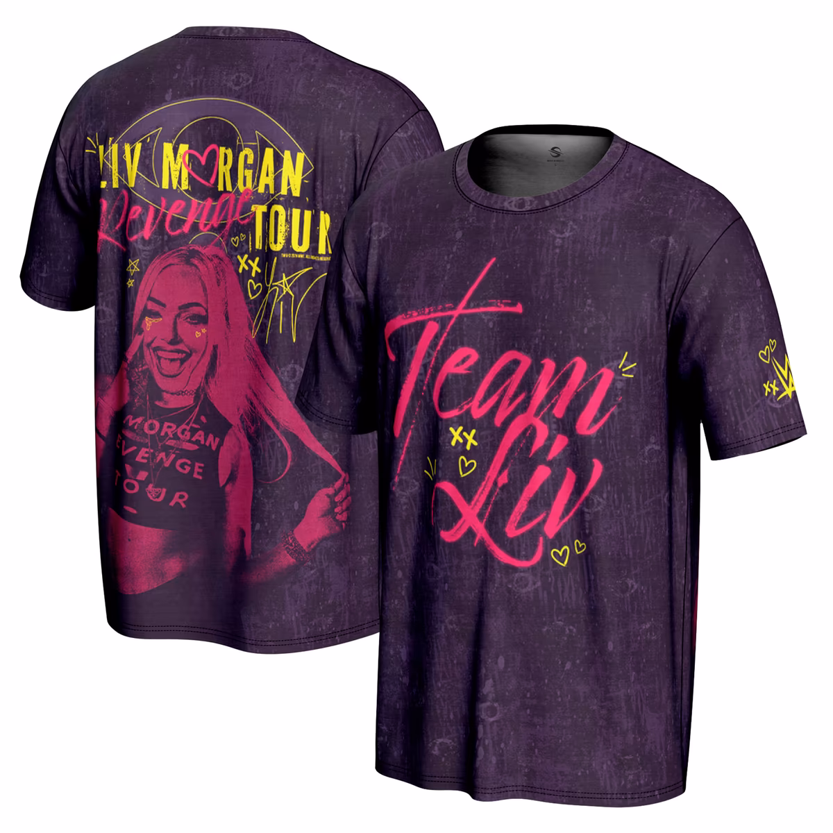 Men's ProSphere Purple Liv Morgan Revenge Tour T-Shirt 2 Men's ProSphere Purple Liv Morgan Revenge Tour T-Shirt