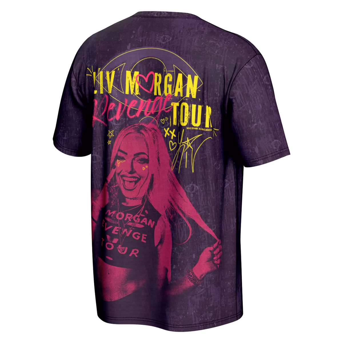 Men's ProSphere Purple Liv Morgan Revenge Tour T-Shirt 4 Men's ProSphere Purple Liv Morgan Revenge Tour T-Shirt