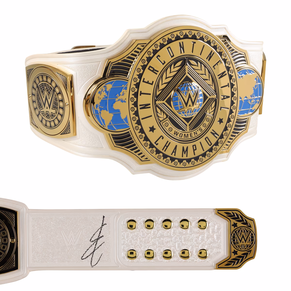 Becky Lynch WWE Autographed Women's Intercontinental Championship Replica Title Belt 9 Becky Lynch WWE Autographed Women's Intercontinental Championship Replica Title Belt