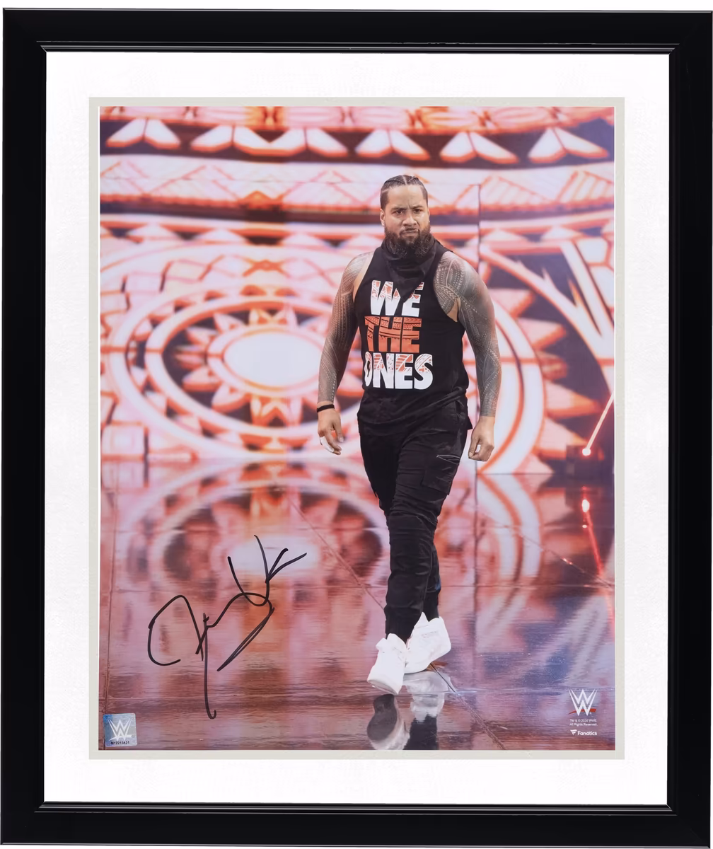 Jimmy Uso WWE Autographed 16" x 20" Entrance Photograph 3 Jimmy Uso WWE Autographed 16" x 20" Entrance Photograph