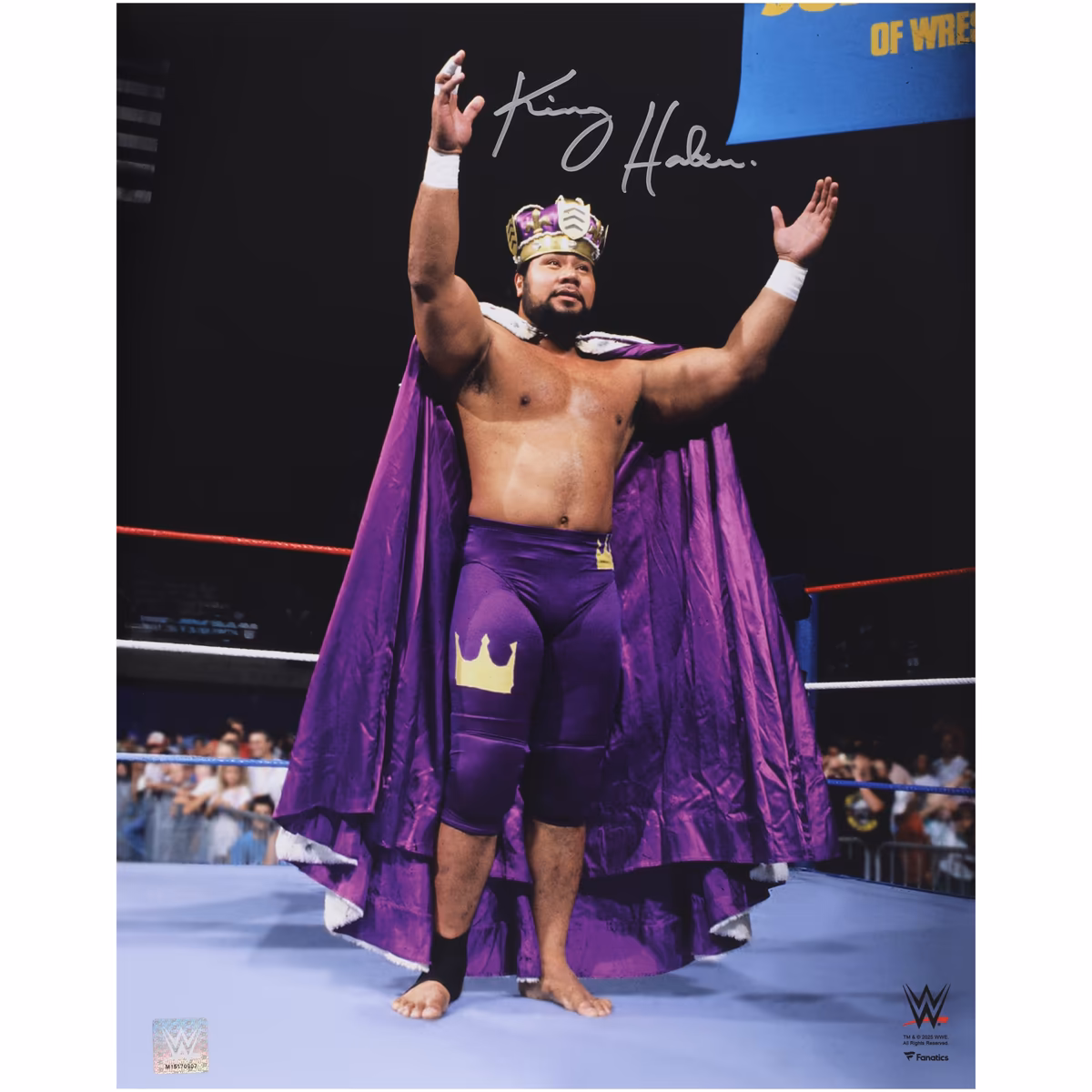 Haku WWE Autographed 16" x 20" In-Ring Entrance Photograph